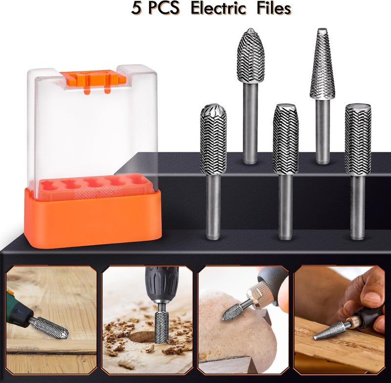BTECH Metal File Set,46PCS Metal Files for Steel,4PCS Large File Woodworking Wood Files Set 14PCS Needle for Works Tools - Image 4